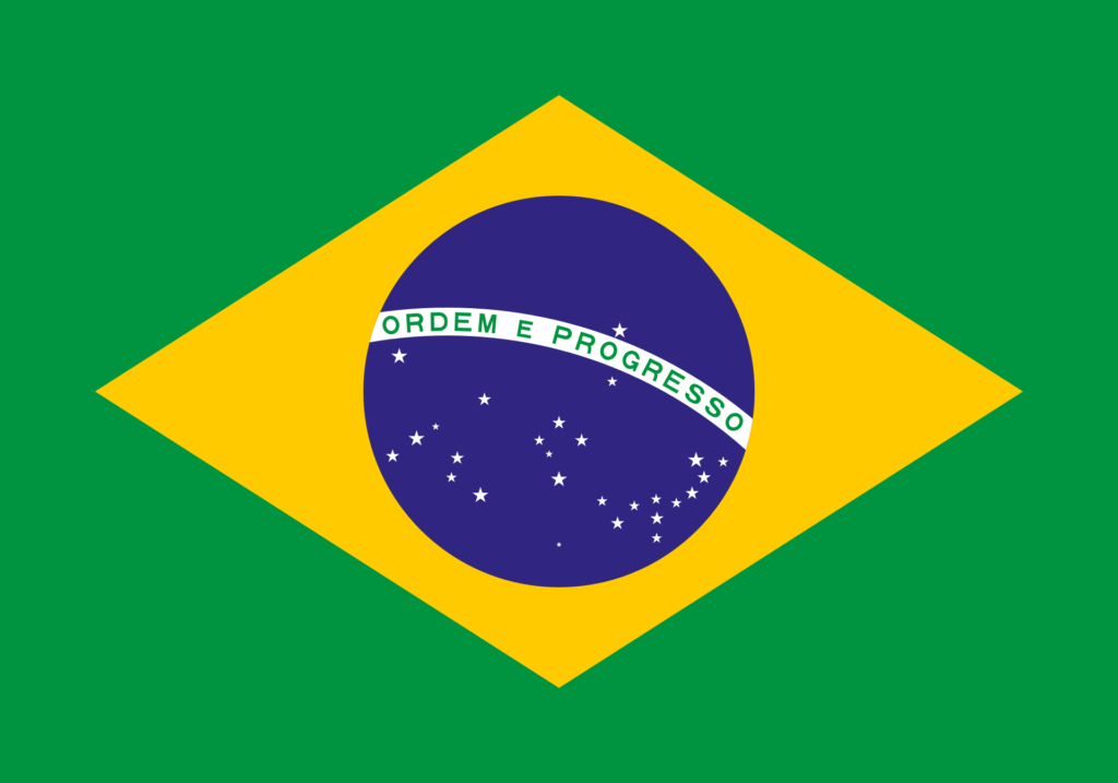Portugais brésilien, brésilien, drapeau du brésil